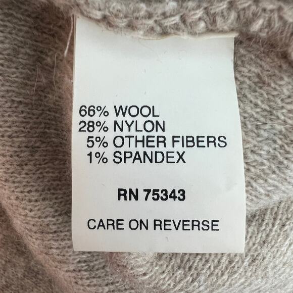 Chiaramente Wool Blend Full Zip Women's Brown Cardigan Size Large Soft Cozy - Picture 10 of 13